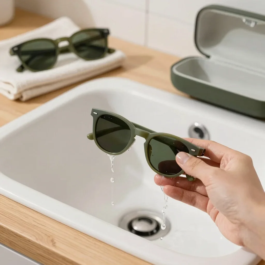 A Gentle Cleaning Routine for Sunglasses
